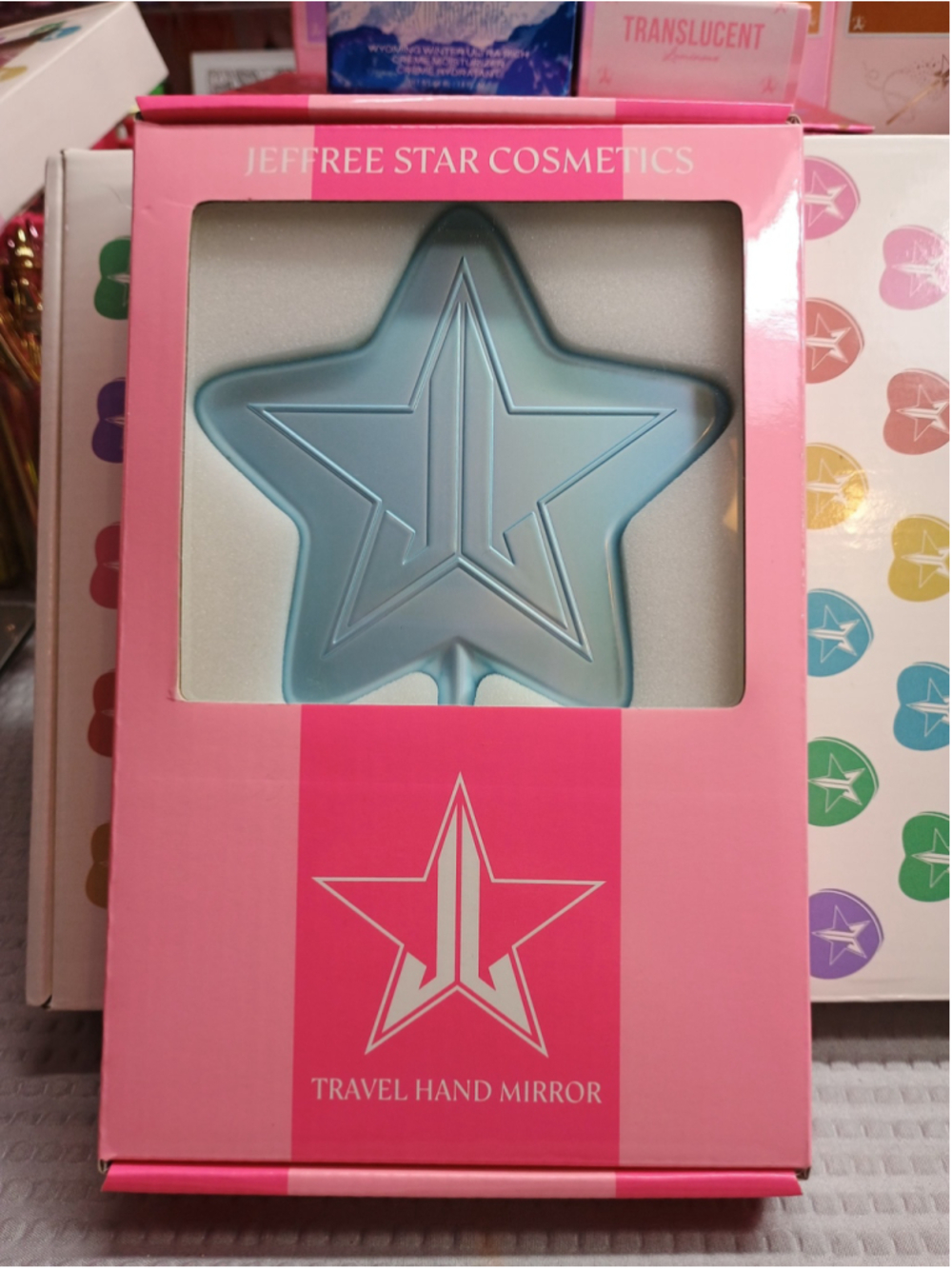 Jeffree Star Travel Hand Mirror Frostbite Chrome